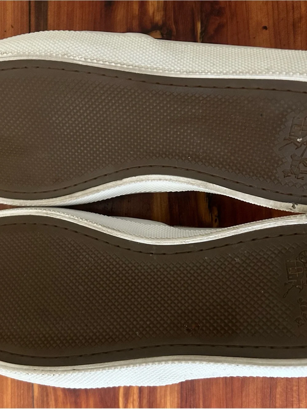 Womens Slip-On Sneakers in Tan Signature Pattern